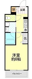 デュオ・スカーラ関内 1Kの間取図画像