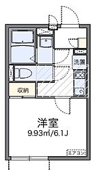 LEONEXTアドラブール千寿 1Kの間取図画像
