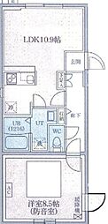 スカイラシクラス田園調布本町 1LDKの間取図画像