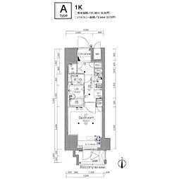 JR埼京線 板橋駅 徒歩7分の賃貸マンション 12階1Kの間取り