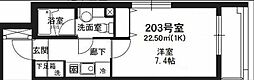ティアラ荏田 1Kの間取図画像
