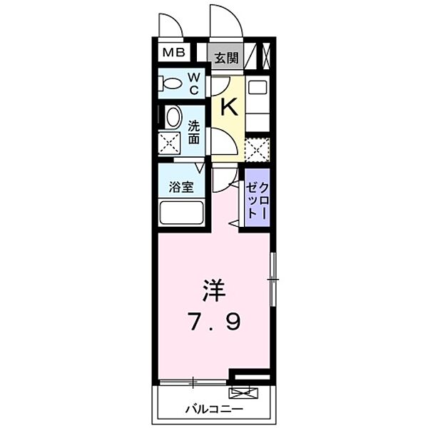 グラン　ベリー ｜大阪府泉佐野市高松東２丁目(賃貸アパート1K・2階・26.09㎡)の写真 その2