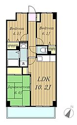 グランドゥール相模 1階3LDKの間取り