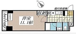 メゾン・ド・ヴィレ日本橋中洲 1Kの間取図画像
