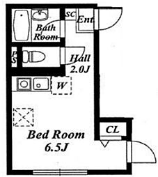 ファーストホーム森下 ワンルームの間取図画像