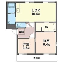 アークガーデン上尾　Ａ 00101 ｜ 埼玉県上尾市錦町28-1（賃貸アパート2LDK・1階・50.80㎡） その2