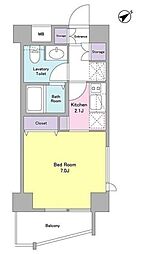 スタイリオ下丸子 ワンルームの間取図画像