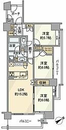 ドレイク和光本町 7階3LDKの間取り