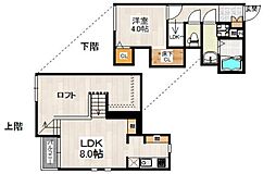 CB都府楼パスク 1LDKの間取図画像