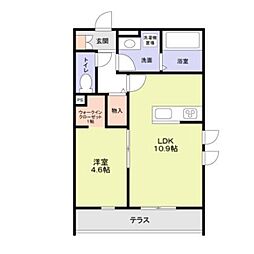 bell femme Sato 1LDKの間取図画像