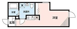 フィオーネ柴又 ワンルームの間取図画像