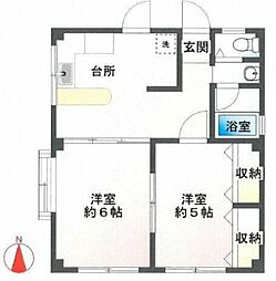 マシャンブル江古田 2DKの間取図画像