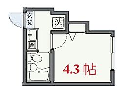 ラ・ヴィータ高円寺 1階1Kの間取り