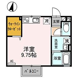 アネックス青羽2 ワンルームの間取図画像