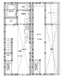 グランディール神楽坂 1LDKの間取図画像
