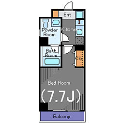 COZYCOURT三軒茶屋TOKYO 1Kの間取図画像