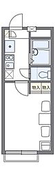 レオパレスアルテミス(29886) 1階1Kの間取り