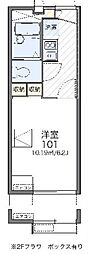 レオパレスTAMA 1Kの間取図画像