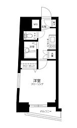 シンシア新中野OZIO 1Kの間取図画像