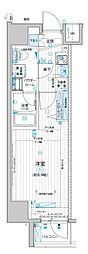 MAINSTAGE入谷4 1Kの間取図画像