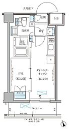 パークアクシス文京本郷 1DKの間取図画像