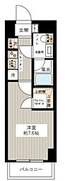 ハーモニーレジデンス清澄ガーデン 1Kの間取図画像