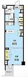 萩中イースト 1LDKの間取図画像