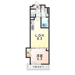 ラモーナ半田 1LDKの間取図画像