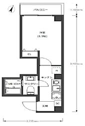 D-STYLE川崎 4階1Kの間取り