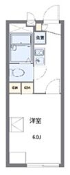 レオパレス平 1Kの間取図画像