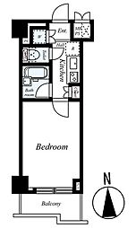 ルーブル野方参番館 1Kの間取図画像