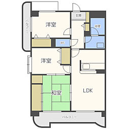 ヴェルデ空港前1 3LDKの間取図画像
