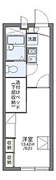 レオパレスソレイユ 1Kの間取図画像