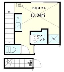 CIRCLEHOUSE田園調布1番館 ワンルームの間取図画像