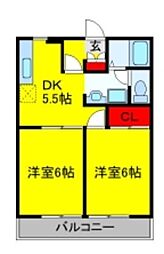 間取図画像 2DK