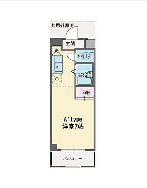 静岡県沼津市吉田町(賃貸マンション1R・1階・21.75㎡)の写真 その2