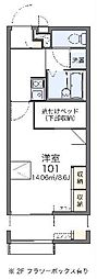 レオパレスフローラMK 1Kの間取図画像