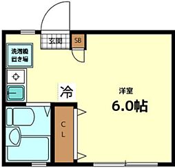 ストーリオ高円寺3 ワンルームの間取図画像