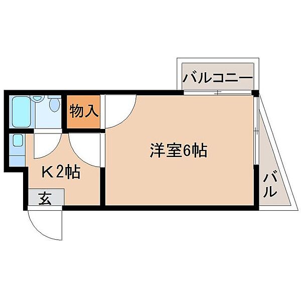 クリーンハイツ 410｜福岡県久留米市合川町(賃貸マンション1K・4階・17.30㎡)の写真 その2