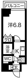 スパシエスタイル住吉 1Kの間取図画像