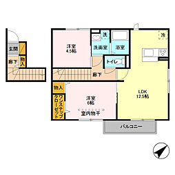 ソフィア 2LDKの間取図画像