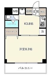 アソルティ関内大通公園 1DKの間取図画像