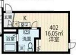 フィオーネ北赤羽 ワンルームの間取図画像