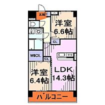 オーベルコート  ｜ 埼玉県川口市大字西立野（賃貸マンション2LDK・3階・61.52㎡） その2