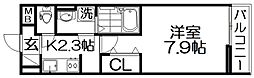 ドリーム錦・走谷 1Kの間取図画像