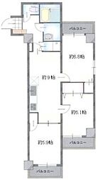クラックスハイム川口 3LDKの間取図画像