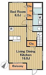 間取図画像 1LDK