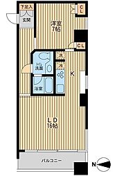 ドゥーエ清澄白河 4階1LDKの間取り