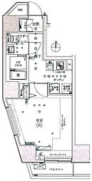 京王線 府中駅 徒歩7分の賃貸マンション 13階1Kの間取り
