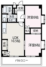 間取図画像 2LDK